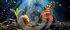 Nature's Evolution: Symbolic Growth and Transformation in a Lush Setting