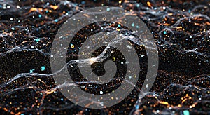 Abstract visualization of digital big data flow