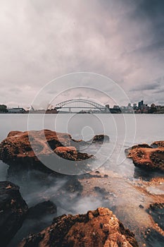 the view of sydney's opera building over the water photo