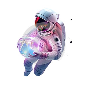 Cosmic Explorer with the World in Hand photo