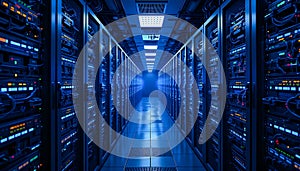 AI-Generated Server Room