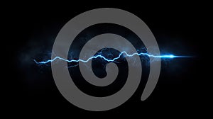 Electric Blue: Striking Lightning Effect Background