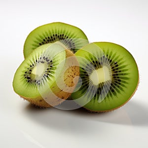 Stunning Kiwi Fruit Product Photography On White Background