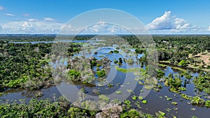 Stunning landscape of Amazon Forest at Amazonas State Brazil.