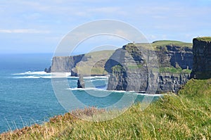 Stunning landscape photo of the cliffs of moher photo