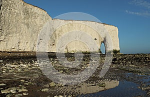 A stunning landscape view of a coastal bay at Kingsgate, Thanet, Kent, UK.