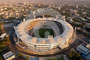 A stunning large cricket stadium outdoor view