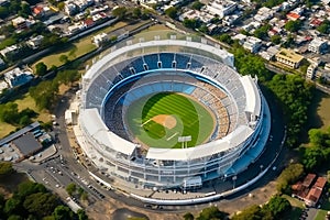 A stunning large cricket stadium outdoor view