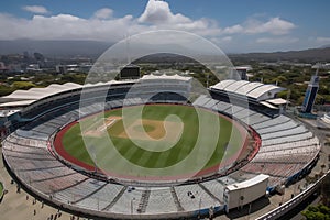 A stunning large cricket stadium outdoor view