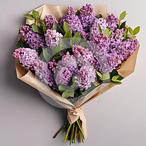 Stunning Lilac Flower Bouquet In Photorealistic Renderings