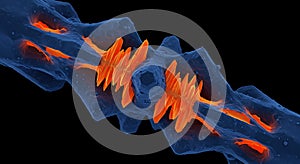 Anaphase visualization showing chromosome separation