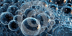 Stunning Microscopic Worlds Blue Cellular Structures