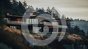 Stunning Modern Cliffside Home With Darktable Processing And Coastal Scenery