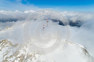 Stunning mountain winter landscape of Stirovnik peak, Montenegro.