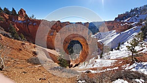 A Stunning Natural Rock Arch in Bryce Canyon