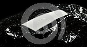 Stunning obsidian texture with bright reflection