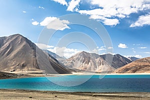 Stunning Pangong lake in Ladakh