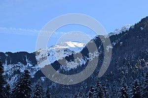 Stunning panorama over the swiss alps