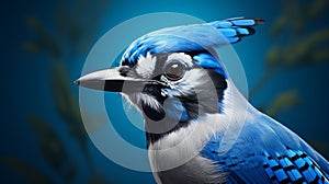 Stunning Photorealistic Blue Jay Image With Round Eyes