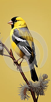 Stunning Photorealistic Renderings Of Black And Yellow Birds