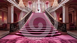 stunning pink carpet