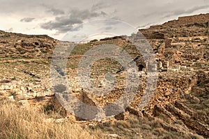 Stunning Roman Ruins: Bilbilis Roman Theatre in Calatayud, Spain photo