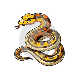 Stunning Rough-Scaled Python in Its Environment