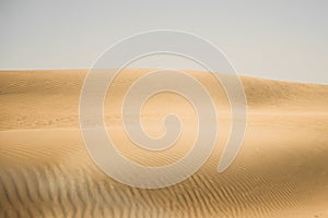 Stunning sand dunes of Sahara desert in Morocco