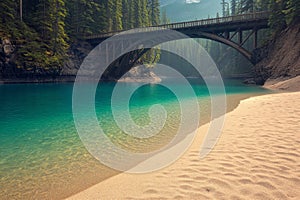 The stunning scenery of Crestasee - Lake Cresta, located in the municipalities of Flims and Trin, Grisons, Switzerland photo