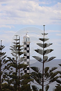 Stunning scenery of a lighthouse situated on the coast in Bunbury, Australia