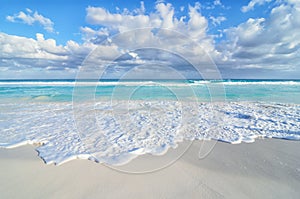 Stunning sea view at sandy beach