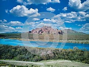 Stunning shot of the Mount McDowell in Mesa, Arizona