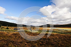 Stunning shot of the scottish highland landscape taken at the A890 to Inverness - Scotland, UK.
