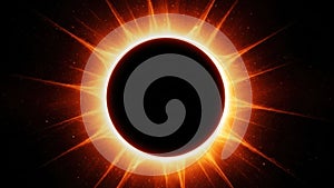 Stunning solar eclipse in the night sky