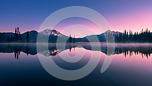 Stunning Sparks Lake at Sunrise in Oregon