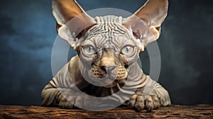 Stunning Sphynx Cat Portrait: Daz3d Inspired Photography