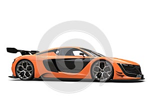 Stunning sports car - willpower orange and black colors