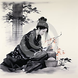 Stunning Sumi-e Painting