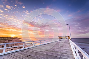 Stunning Sunrise At Queenscliff Pier