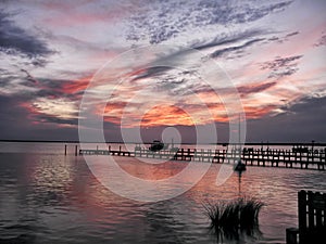 Stunning Sunset on the Outer Banks of North Carolina