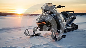 Stunning Sunset Snowmobile: Schlieren Photography With Ultra Hd Detail