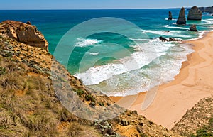 Stunning sunset view of Twelve Apostles, Australia