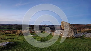 Combestone Tor Combestone Tor Dartmoor sits in a strange spot a little on its own on the south moor. photo