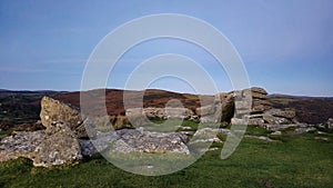 Combestone Tor Combestone Tor Dartmoor sits in a strange spot a little on its own on the south moor. photo