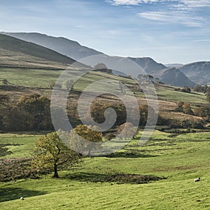 Stunning tourism landscape image of Lake District during Autumn