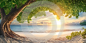 Stunning Tropical Beach Sunset Paradise Found