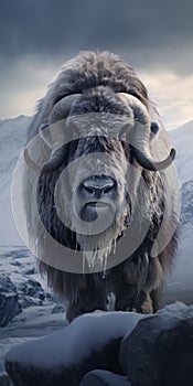 Stunning Tundra Photography: Capturing The Beauty Of Musk Ox In Ray-trace Technology