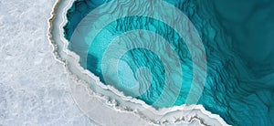 Stunning turquoise geode crystal formation