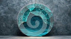 Stunning Turquoise Geode Landscape