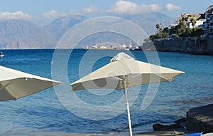 Stunning view across Mirabello bay Crete.